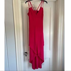 Intermix High Low Fuschia Dress